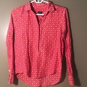 Cute pattern button down shirt